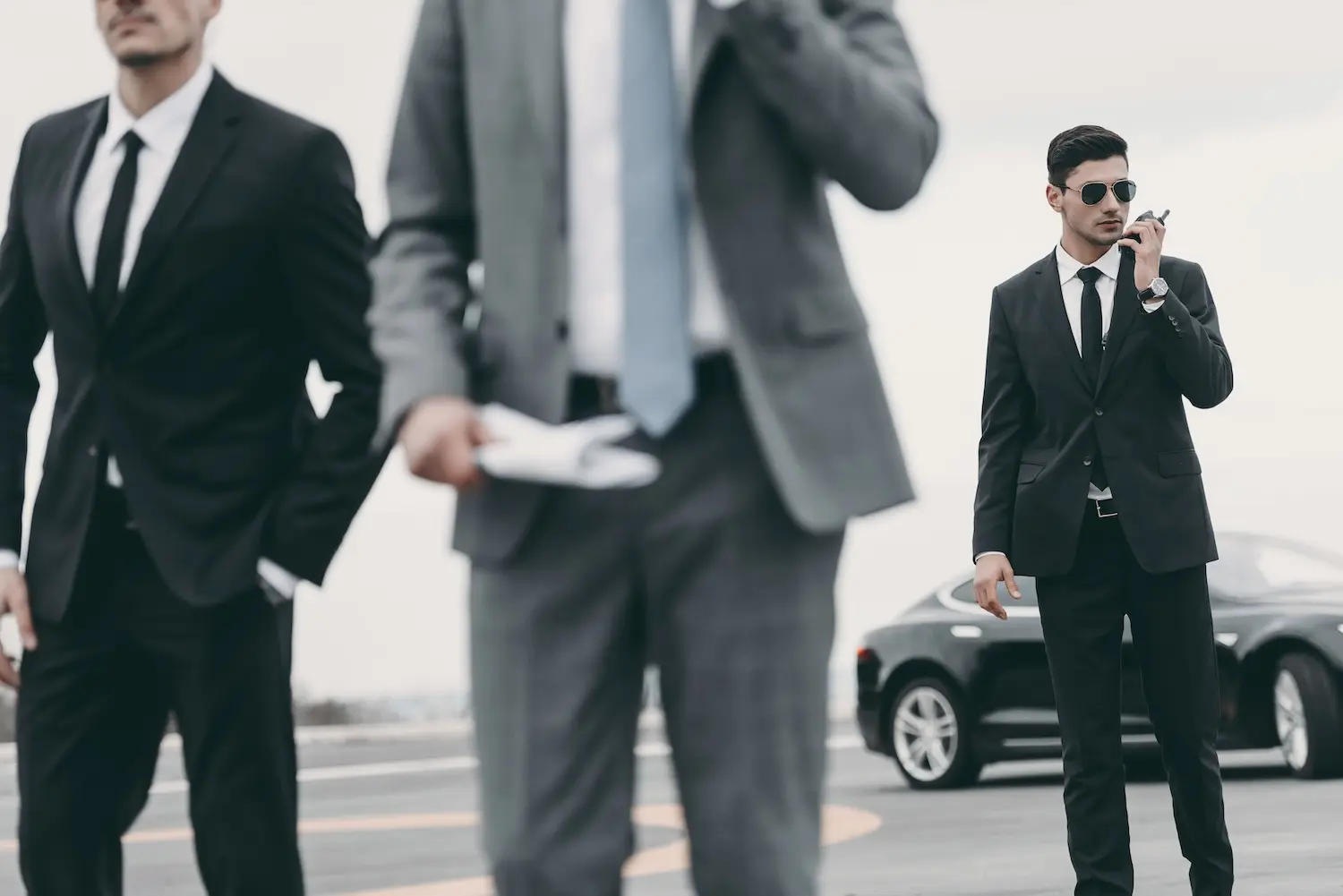 Persoonsbescherming door een agent van High Security
