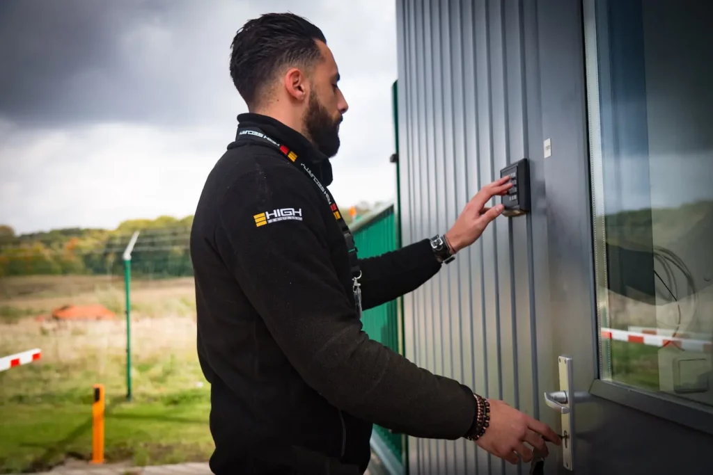 Bewakingsagent van High Security