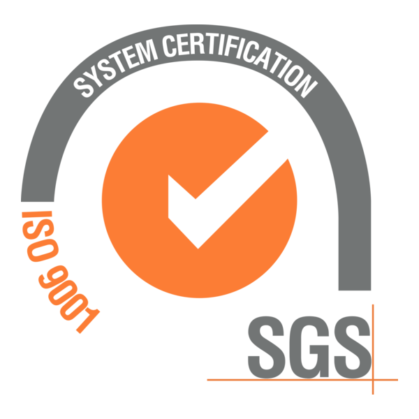 Logo van de ISO 9001-systeemcertificering van SGS